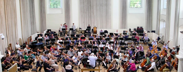 The Salomon Orchestra in rehearsal at Henry Wood Hall
