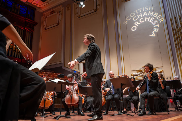 Scottish Chamber Orchestra and Maxim Emelyanychev in Aberdeen (Photo: Christopher Bowen)