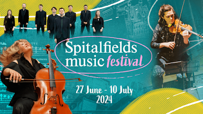 Spitalfields Music Festival returns with events in iconic spaces across East London from 27 June to 10 July 2024.