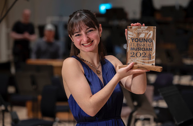 Melia Simonot, winner of inaugural BBC Radio Scotland Young Classical Musician of the Year