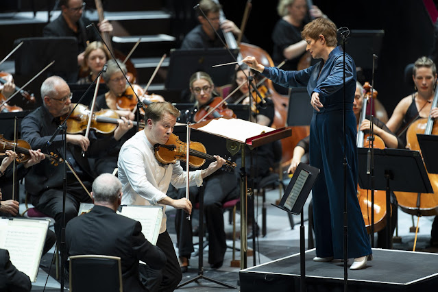 Beethoven: Violin Concerto - Tobias Feldmann, Anja Bihlmaier, BBC Philharmonic Orchestra - BBC Proms (Photo: BBC/Andy Paradise)