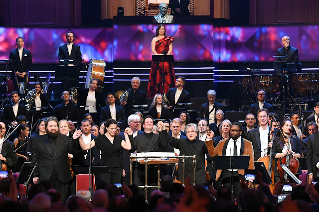 Britten: War Requiem - Allan Clayton, Natalya Romaniw, Antonio Pappano, Will Liverman, London Symphony Orchestra at the BBC Proms (Photo: BBC/Chris Christodoulou)