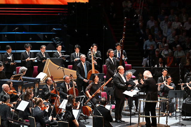 Bach: St John Passion - Benjamin Bruns, Masaaki Suzuki, Bach Collegium Japan at BBC Proms (Photo: BBC/ Mark Allen)