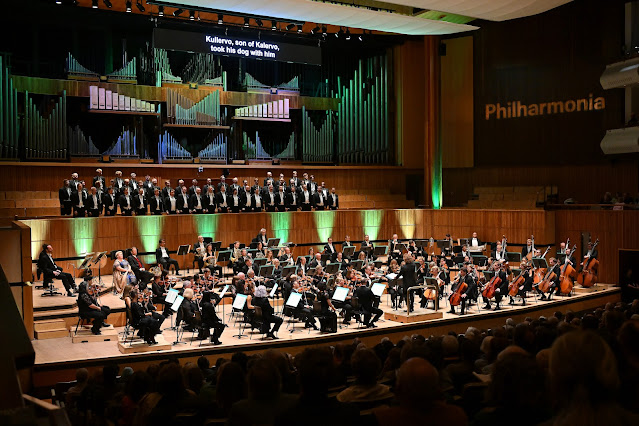 Sibelius: Kullervo - Johanna Rusanen, Tommi Hakala, Ylioppilaskunnan Laulajat (YL) Male Voice Choir, Philharmonia, Santtu-Matias Rouvali - Royal Festival Hall (Photo: Philharmonia/Mark Allan)