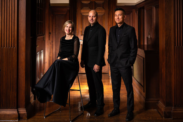 Christina Zacharias, Dominic Teresi & Brandon Chui, co-artistic directors of Tafelmusik (Photo: Dahlia Katz)