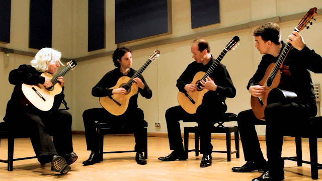 Tetra Guitar Quartet (Stewart French, Stephen Goss, Carl Herring, Graham Roberts) in 2013