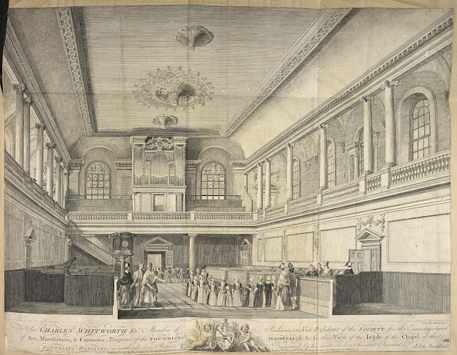 The chapel of the Foundling Hospital where Handel performed Messiah annually