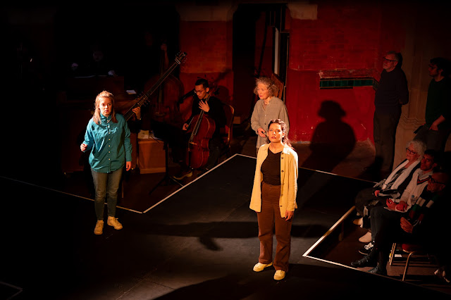 Our Mother - Rowan Pierce, Emma Kirkby, Alexandra Achillea Pouta - Figure at Stone Nest in 2024 (Photo: Kristina Allen)