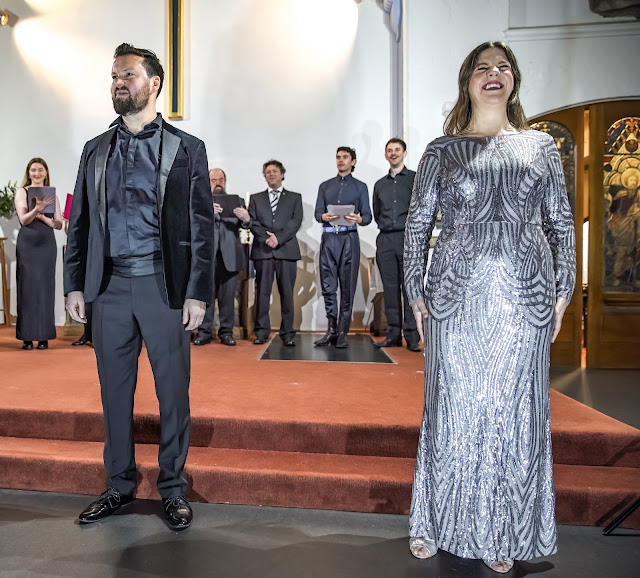 David Butt Philip, Alison Langer, St Paul's Opera chorus in 2024 - St Paul's Church (Photo: Craig Fuller Photography)