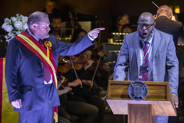 Verdi: Simon Boccanegra - Roland Wood, Mandla Mndebele - Opera North (Photo: James Glossop)