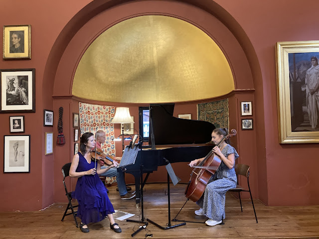 Madeleine Mitchell violin, Julian Milford piano, Kirsten Jenson cello at Leighton House