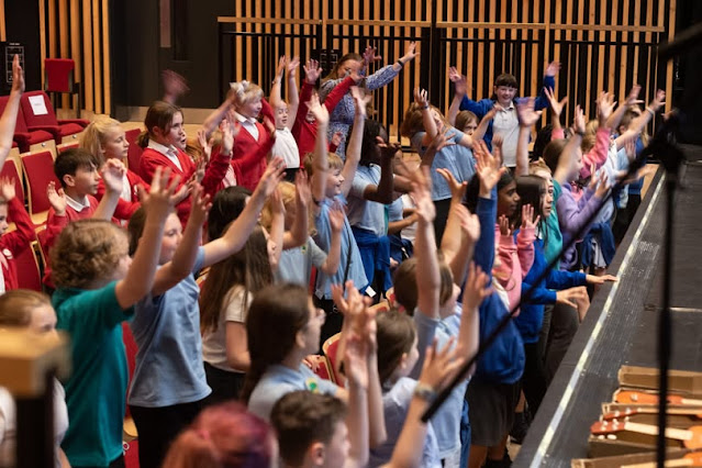 450 children celebrate & take part in a wide variety of music: Richard Shephard Music Foundation's annual Make Music Day in York
