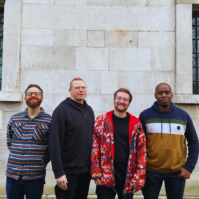 rappers Kosyne, Barrowclough, and Joel the Custodian with Anselm McDonnell (Photo: Dan Smith/LSO)