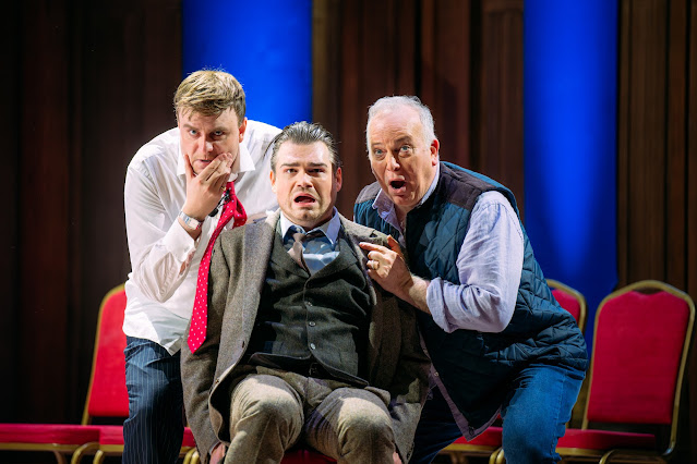 Toby Hession & Emma Jenkins: A Matter of Misconduct! - Ross Cumming, Edward Jowle, Jamie MacDougall - Scottish Opera (Photo: Mihaela Bodlovic)