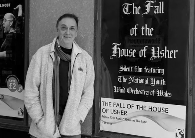 Charlie Barber at the premiere of his The Fall of the House of Usher with the National Youth Wind Orchestra of Wales in 2012