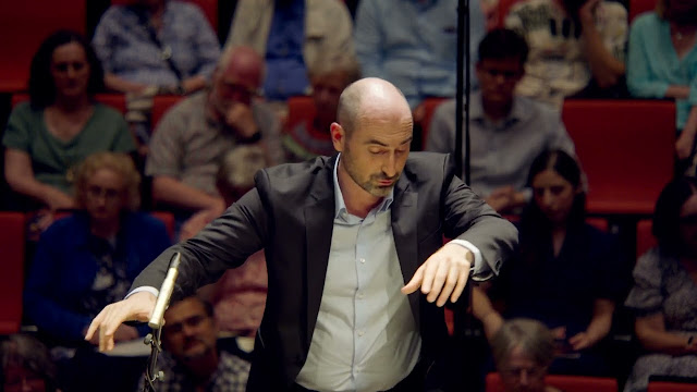 Peter Whelan Mozart Symphony No.41 "Jupiter", image taken from video filmed at the Whyte Recital Hall at the Royal Irish Academy of Music, September 9th 2023. Produced by November Seven Films.
