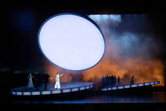 Donizetti: Maria Stuarda - Nino Gotoshia, Bekhzod Davronov, Aleksei Kulagin, Lisette Oropesa, Kate Lindsey - Salzburg Festival (Photo: SF/Monika Rittershaus)
