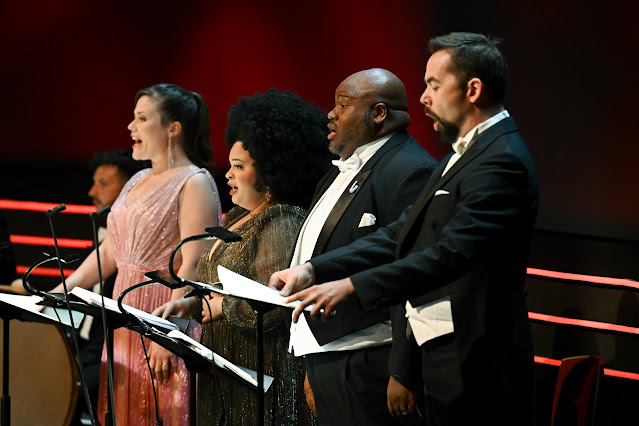 Clara Cecilie Thomsen, Jasmin White, Issachah Savage, Adam Palka - BBC Proms at Royal Albert Hall (Photo: BBC/Chris Christodoulou)