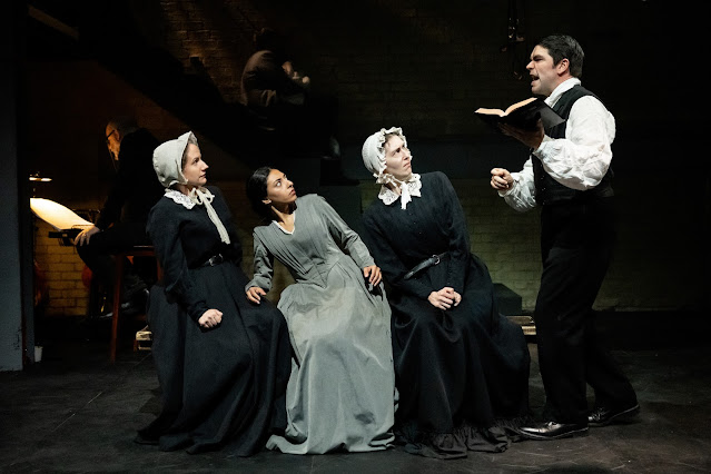 Joubert: Jane Eyre - Anna Sideris, Laura Mekhail, Emily Hodkinson, Lawrence Thackeray - Green Opera at Grimeborn Festival, Arcola Theatre - (Photo: Camilla Greenwell)