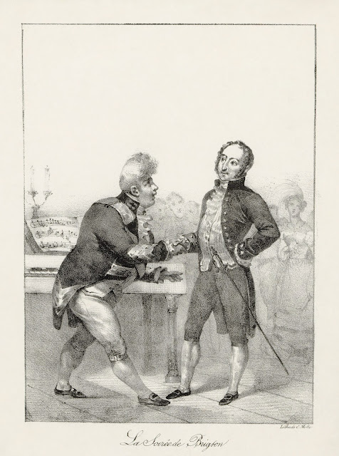 Charles Motte: George IV greeting Rossini at the Brighton Pavilion, 1823