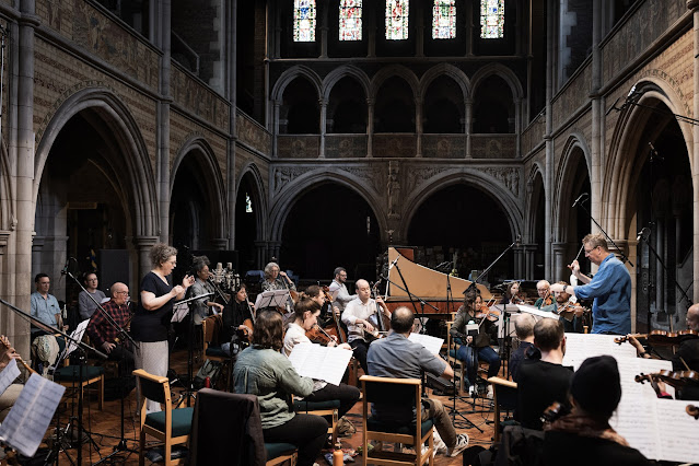 Ann Hallenberg, The Mozartists, Ian Page recording Gluck Arias (Photo: Ben Ealovega)