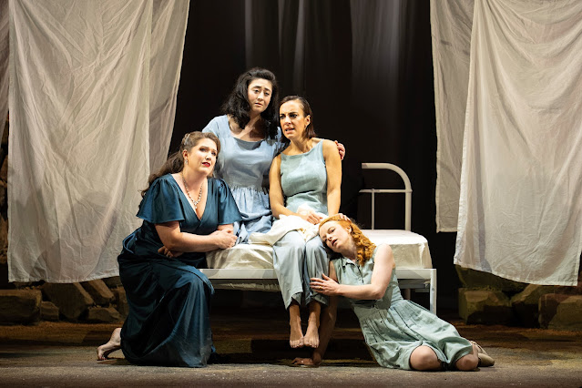 Britten: The Rape of Lucretia - Jenny Stafford, Jane Monari, Clare Presland, Rosie Lomas - English Touring Opera (Photo: © Richard Hubert Smith)