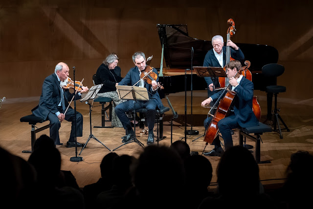 Schubert: Trout Quintet - Mikhail Kopelman, Loïc Rio, Laurent Marfaing, François Kieffer, Grigory Kovalevsky, Elisabeth Leonskaja (PHoto © Nathanael Charpentier / © Association La Clé des Portes)
