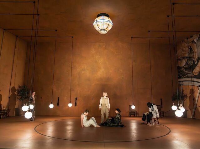 Handel: Giustino - Esme Bronwen-Smith, Polly Leech, Kelly Fuge, Mireille Asselin, Benjamin Hulett - La Nuova Musica at Royal Opera House (Photo: Marc Brenner)