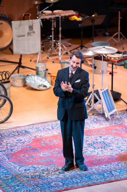 James Anthony-Rose in James Blades: Pandemonium of the One-Man Band at Snape Maltings James Anthony-Rose in James Blades: Pandemonium of the One-Man Band at Snape Maltings