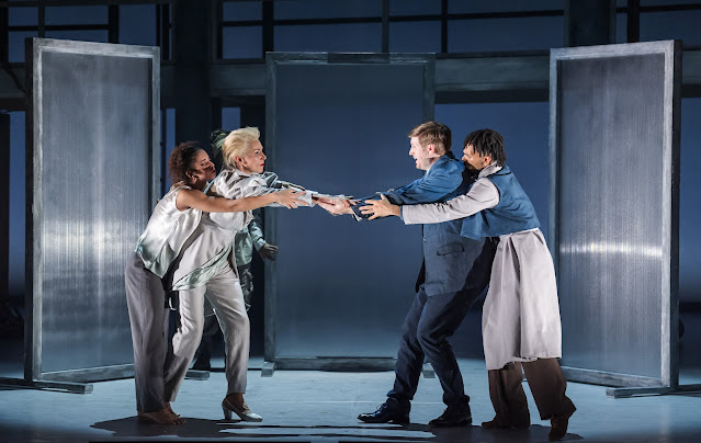 Handel: Susanna - Anna Dennis, James Hall with Yasmina Patel Teige Bisnought from Phoenix Dance Theatre - Opera North, Phoenix Dance Theatre (Photo: Tristram Kenton)