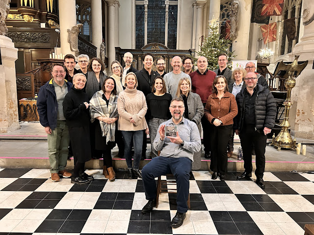David Allinson and The Renaissance Singers pictured at Holy Sepulchre London,