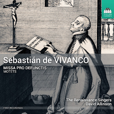 The cover of The Renaissance Singers’ new CD, showing a contemporary image of Sebastián de Vivanco on the cover of the Liber Magnificarum dated 1607. (Image courtesy of the Hispanic Museum &amp; Library, New York)