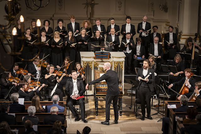 Bach: St John Passion - Nick Pritchard, Peter Whelan, Konstantin Krimmel, Monteverdi Choir, English Baroque Soloists - St Martin in the Fields (Photo: Paul Marc Mitchell)