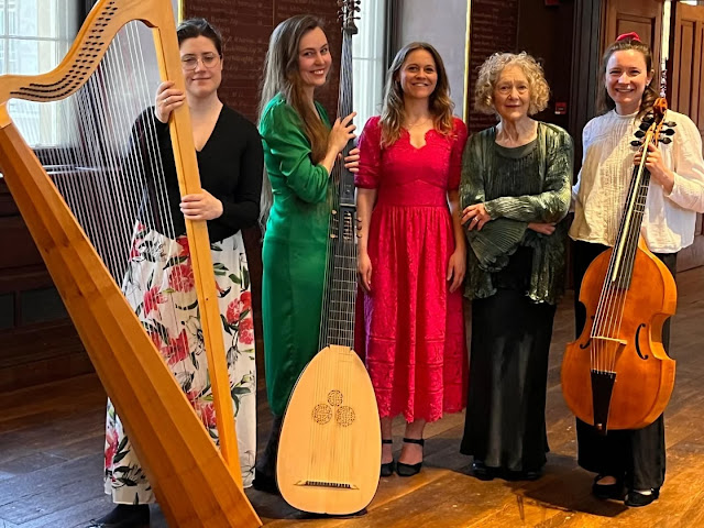 The Portrait Players (Emilia Agajew, Kristiina Watt, Claire Ward, Mirim Nohl) with Dame Emma Kirkby The Portrait Players (Emilia Agajew, Kristiina Watt, Claire Ward, Mirim Nohl) with Dame Emma Kirkby