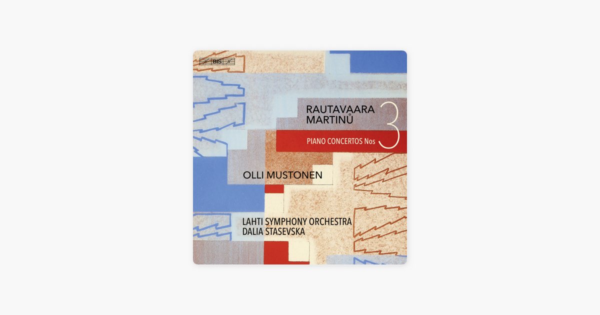 Rautavaara & Martinů Third Piano Concertos on BIS
