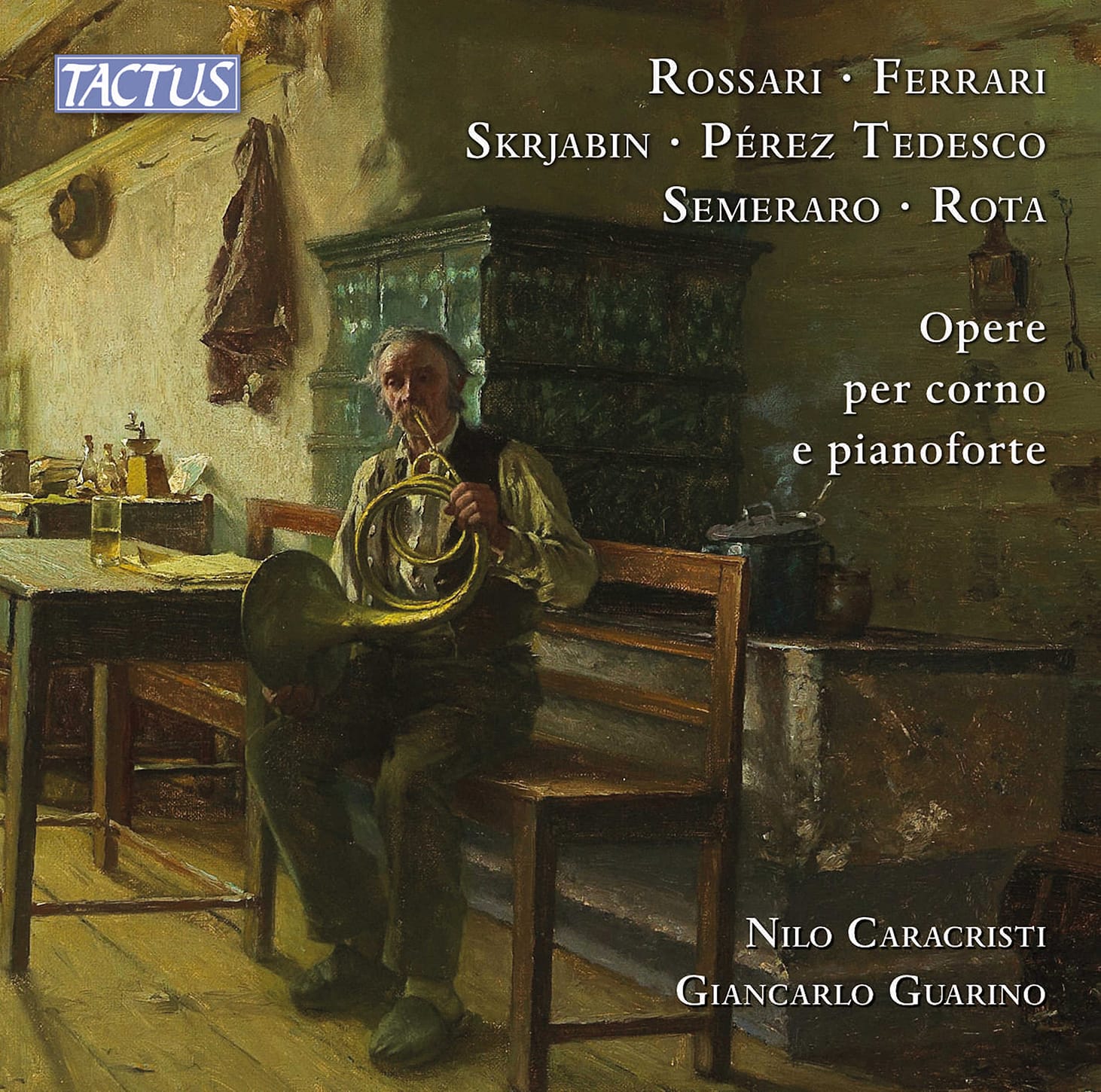 Opere per corno e pianoforte, from Verdi (!) to Rota