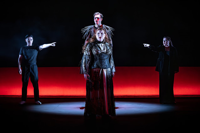 Britten: The Rape of Lucretia - Yihui Wang, Oliver Heuzenroeder, Ella Orehek-Coddington, Madeleine Perring  - Royal Academy Opera (Photo: Craig Fuller)