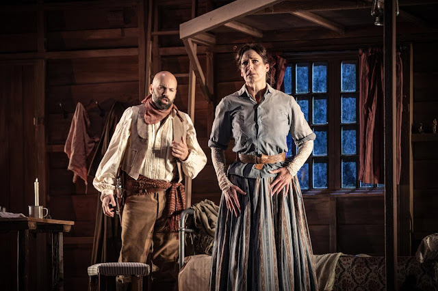 Puccini: <i>La fanciulla de West</i> - José de Eça, Amanda Echalaz - Opera Holland Park, 2026 (Photo: Craig Fuller) Puccini: <i>La fanciulla de West</i> - José de Eça, Amanda Echalaz - Opera Holland Park, 2026 (Photo: Craig Fuller)