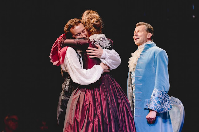 Mozart: The Marriage of Figaro - Jack Sandison, Olivia Ray, Timothy Dawkins - Wild Arts (Photo: Lucy Toms) Mozart: The Marriage of Figaro - Jack Sandison, Olivia Ray, Timothy Dawkins - Wild Arts (Photo: Lucy Toms)