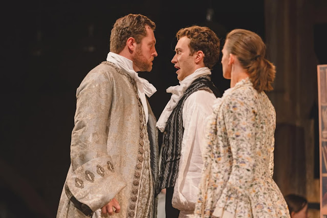 Mozart: The Marriage of Figaro - Timothy Nelson, Jack Sandison, Abbie Ward - Wild Arts (Photo: Lucy Toms) Mozart: The Marriage of Figaro - Timothy Nelson, Jack Sandison, Abbie Ward - Wild Arts (Photo: Lucy Toms)