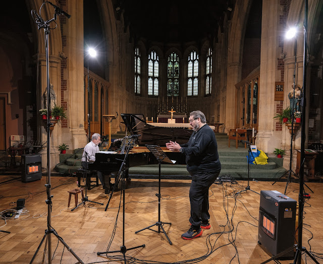 Carlo Rizzi & Nicola Alaimo recording Donizetti for Opera Rara (Photo:  Simon Weir)