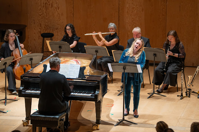 Ryan Wigglesworth, Sophie Bevan & members of the Knussen Chamber Orchestra at the 2025 Aldeburgh Festival