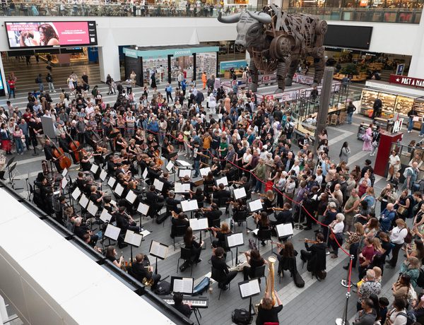 CBSO at New Street Station as part of CBSO in the City, 2024 (Photo: Hannah Fathers)