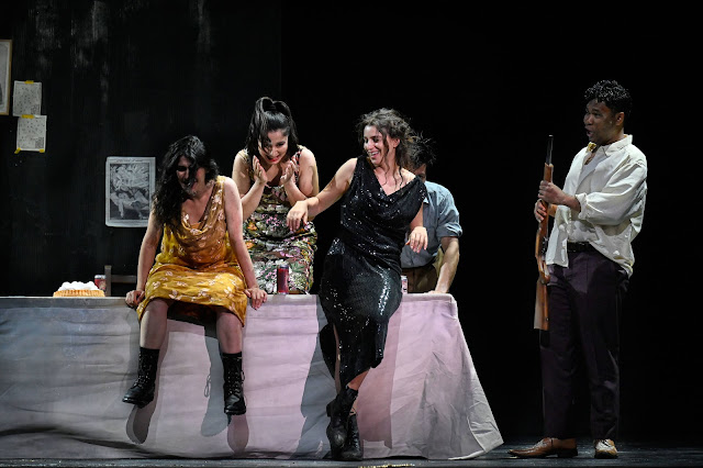 Bizet: Carmen - Iveta Simonyan, Anita Monserrat, Asmik Grigorian, Michael Arivony - Salzburg Festival (Photo: Thomas Aurin)