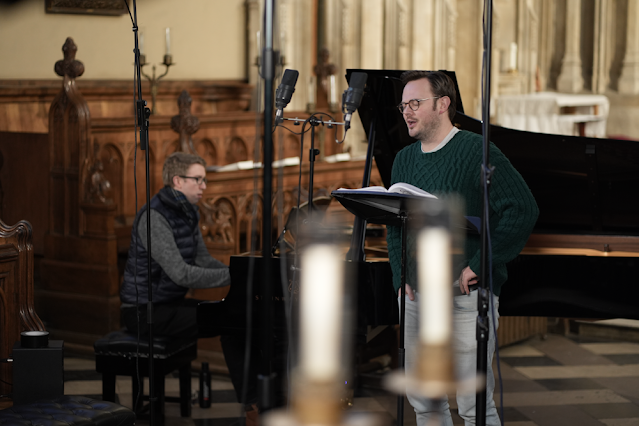 Gerald Finzi: The Dance Continued, recording session - Nick Pritchard, Ian Tindale [Photo: Jan Capinski]