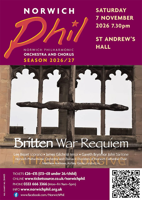 War Requiem & Northern Lights: Tony Cooper looks forward to Norwich Philharmonic Society's forthcoming season War Requiem & Northern Lights: Tony Cooper looks forward to Norwich Philharmonic Society's forthcoming season