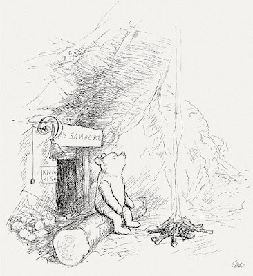 E. H. Shepard - Illustration to page 3 of w:Winnie-the-Pooh (1926) E. H. Shepard - Illustration to page 3 of w:Winnie-the-Pooh (1926)