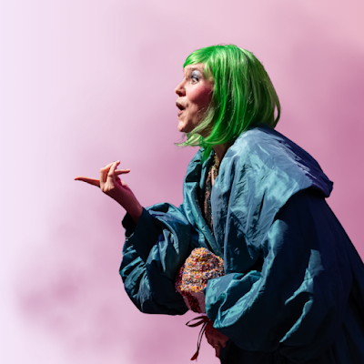 Mae Heydorn as the Witch (Photo: Julian Guidera) Mae Heydorn as the Witch (Photo: Julian Guidera)