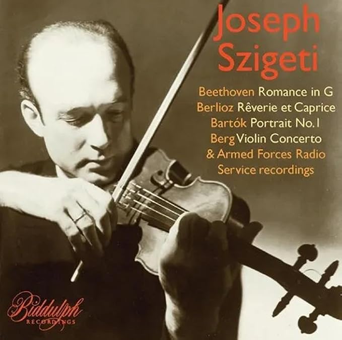 Szigeti: Armed Forces Radio Service Recordings &