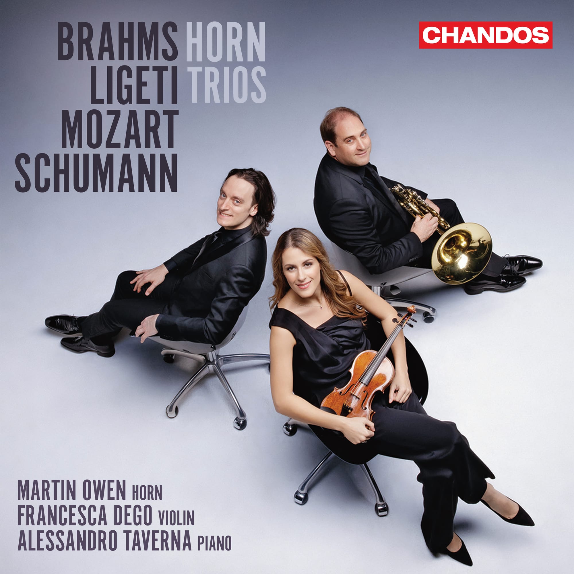Horn trios and a 'trio' on Chandos: Brahms, Ligeti, Mozart, Schumann